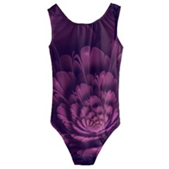 Fractal Blossom Flower Bloom Kids  Cut-out Back One Piece Swimsuit