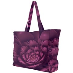 Fractal Blossom Flower Bloom Simple Shoulder Bag