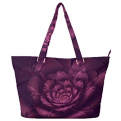 Fractal Blossom Flower Bloom Full Print Shoulder Bag