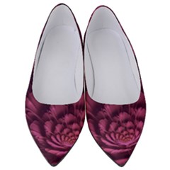 Fractal Blossom Flower Bloom Women s Low Heels