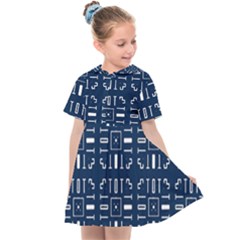 Pattern Background Abstract Design Kids  Sailor Dress