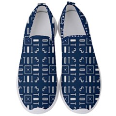 Pattern Background Abstract Design Men s Slip On Sneakers