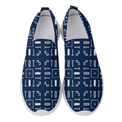 Pattern Background Abstract Design Women s Slip On Sneakers