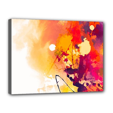 Paint Splash Paint Splatter Design Canvas 16  X 12  (stretched) by Wegoenart