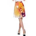 Paint Splash Paint Splatter Design A-Line Skirt View1