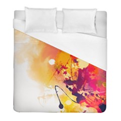 Paint Splash Paint Splatter Design Duvet Cover (full/ Double Size) by Wegoenart