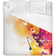 Paint Splash Paint Splatter Design Duvet Cover (king Size) by Wegoenart