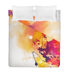 Paint Splash Paint Splatter Design Duvet Cover Double Side (full/ Double Size) by Wegoenart