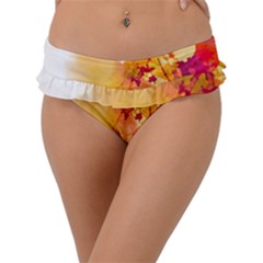 Paint Splash Paint Splatter Design Frill Bikini Bottom