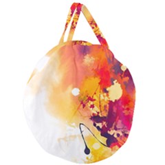 Paint Splash Paint Splatter Design Giant Round Zipper Tote by Wegoenart