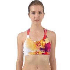 Paint Splash Paint Splatter Design Back Web Sports Bra by Wegoenart