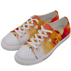 Paint Splash Paint Splatter Design Women s Low Top Canvas Sneakers by Wegoenart