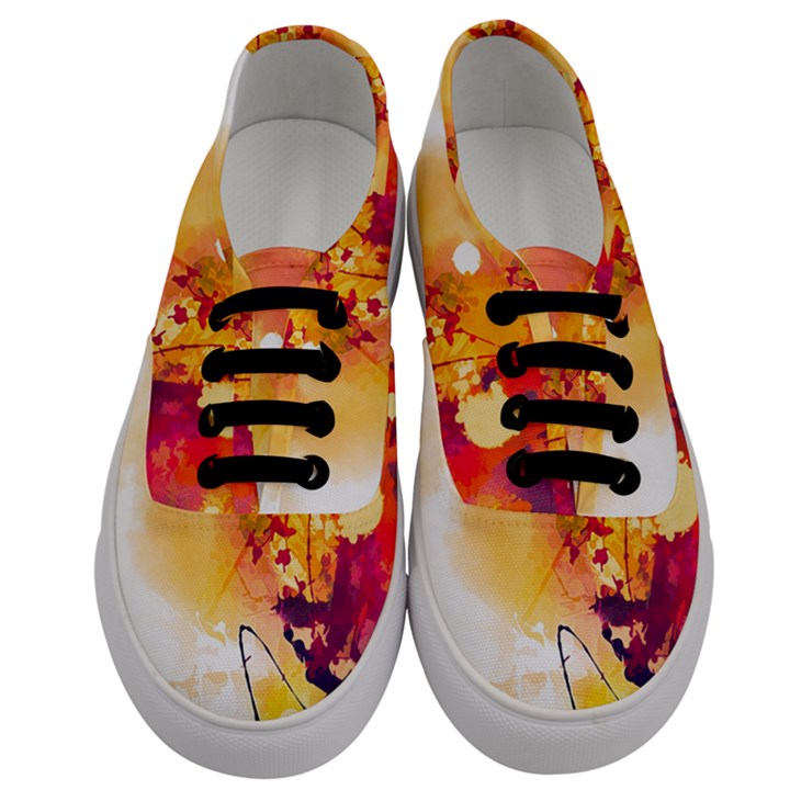 Paint Splash Paint Splatter Design Men s Classic Low Top Sneakers