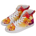 Paint Splash Paint Splatter Design Women s Hi-Top Skate Sneakers View2