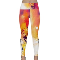 Paint Splash Paint Splatter Design Lightweight Velour Classic Yoga Leggings