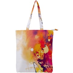 Paint Splash Paint Splatter Design Double Zip Up Tote Bag