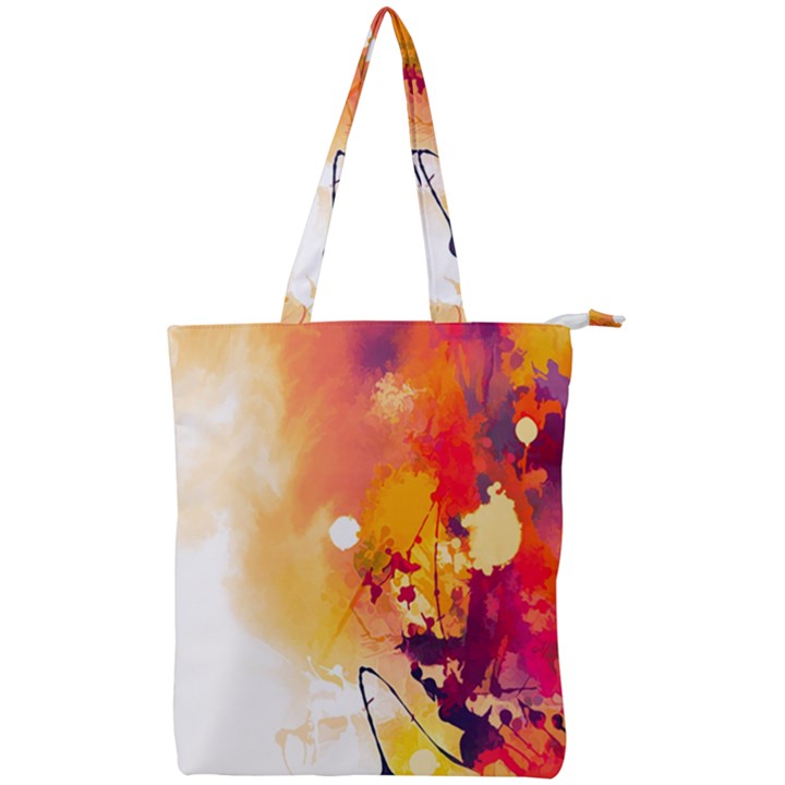 Paint Splash Paint Splatter Design Double Zip Up Tote Bag