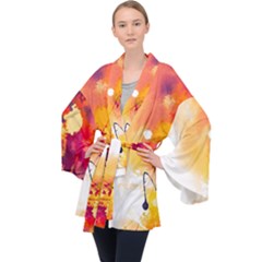 Paint Splash Paint Splatter Design Velvet Kimono Robe