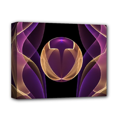 Fractal Glass Ball Bright Sphere Deluxe Canvas 14  X 11  (stretched) by Wegoenart