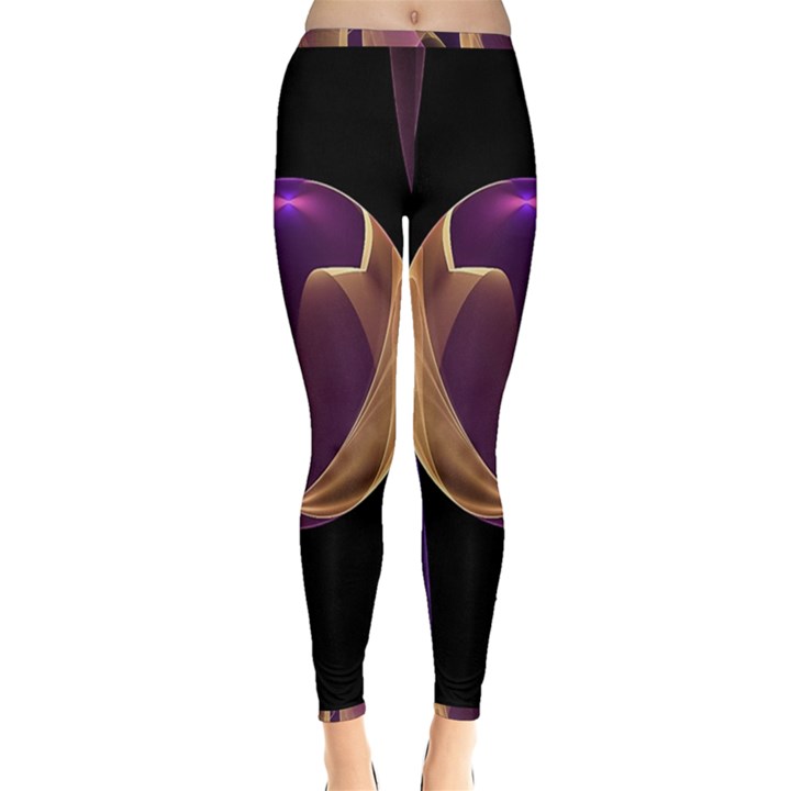 Fractal Glass Ball Bright Sphere Inside Out Leggings