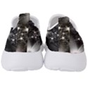 Black And White Floral Fractal Men s Slip On Sneakers View4