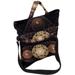 Fractal Design Pattern Fantasy Fold Over Handle Tote Bag