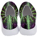 Fractal Purple Lime Pattern No Lace Lightweight Shoes View4