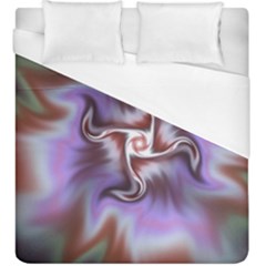 Fractal Rainbow Colorful Pattern Duvet Cover (king Size) by Wegoenart