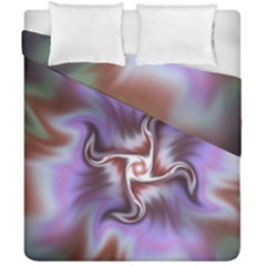 Fractal Rainbow Colorful Pattern Duvet Cover Double Side (california King Size) by Wegoenart