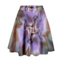 Fractal Rainbow Colorful Pattern High Waist Skirt View1