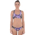 Fractal Rainbow Colorful Pattern Cross Back Hipster Bikini Set View1