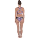 Fractal Rainbow Colorful Pattern Cross Back Hipster Bikini Set View2