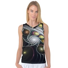 Fractal Bulbs Fantasy Curve Women s Basketball Tank Top by Wegoenart