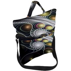 Fractal Bulbs Fantasy Curve Fold Over Handle Tote Bag