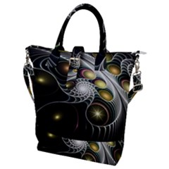 Fractal Bulbs Fantasy Curve Buckle Top Tote Bag