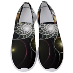 Fractal Bulbs Fantasy Curve Men s Slip On Sneakers by Wegoenart