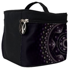 Fractal Mandala Circles Purple Make Up Travel Bag (big)