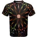 Fractal Colorful Pattern Texture Men s Cotton Tee View1