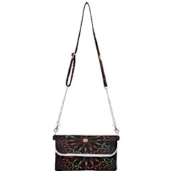 Fractal Colorful Pattern Texture Mini Crossbody Handbag