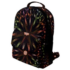 Fractal Colorful Pattern Texture Flap Pocket Backpack (small)