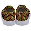 Fractal Orange Texture Waves Kids  Classic Low Top Sneakers View4