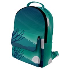 Landscape Wallpaper Background Flap Pocket Backpack (small)