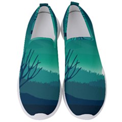 Landscape Wallpaper Background Men s Slip On Sneakers by Wegoenart