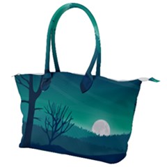 Landscape Wallpaper Background Canvas Shoulder Bag