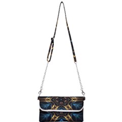 Pattern Texture Copper Teal Design Mini Crossbody Handbag