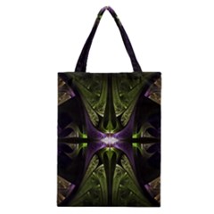 Fractal Green Tin Pattern Texture Classic Tote Bag