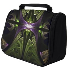 Fractal Green Tin Pattern Texture Full Print Travel Pouch (big) by Wegoenart