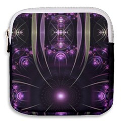 Fractal Purple Elements Violet Mini Square Pouch