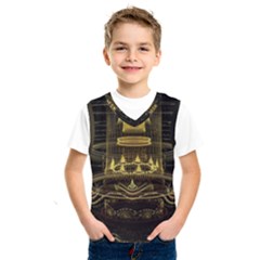 Fractal City Geometry Lights Night Kids  Sportswear by Wegoenart