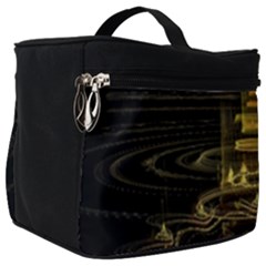 Fractal City Geometry Lights Night Make Up Travel Bag (big) by Wegoenart